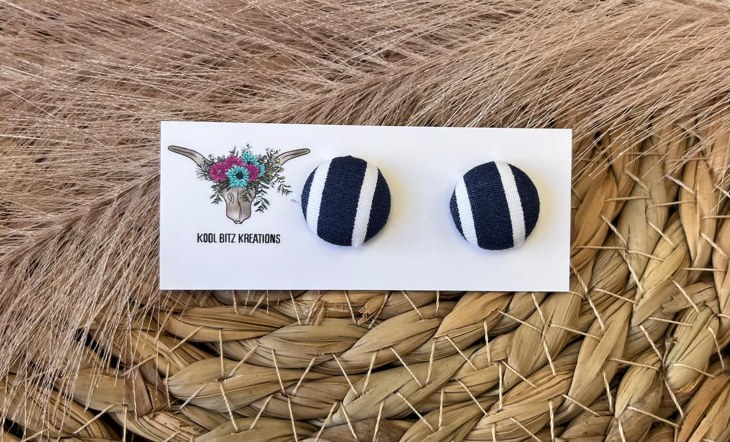 15mm Fabric Button Stud