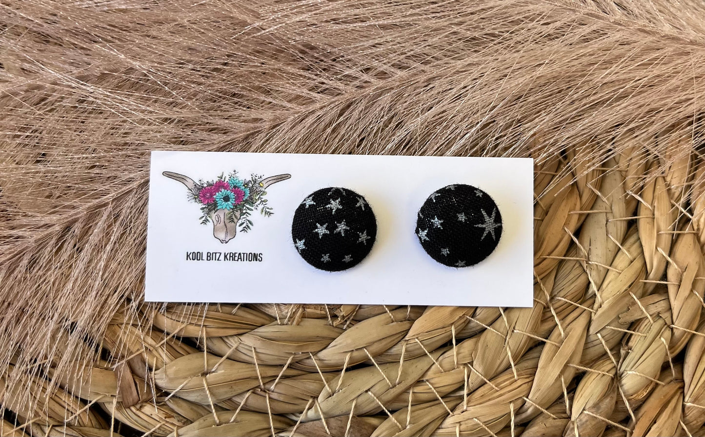 15mm Fabric Button Stud