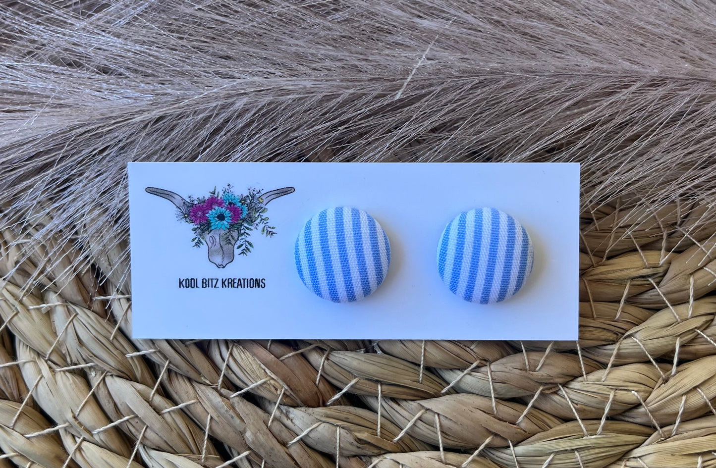 15mm Fabric Button Stud