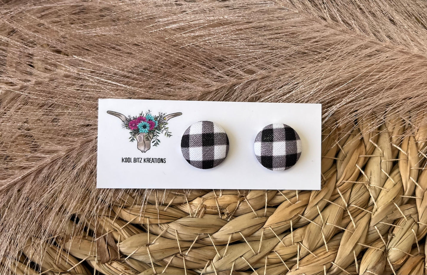 15mm Fabric Button Stud