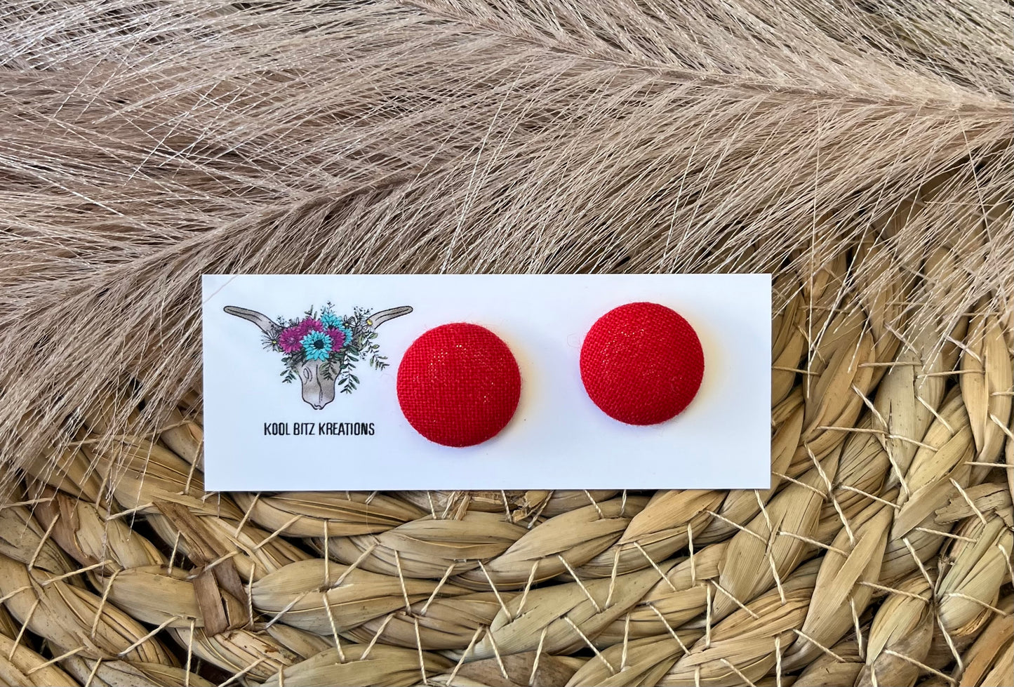 15mm Fabric Button Stud