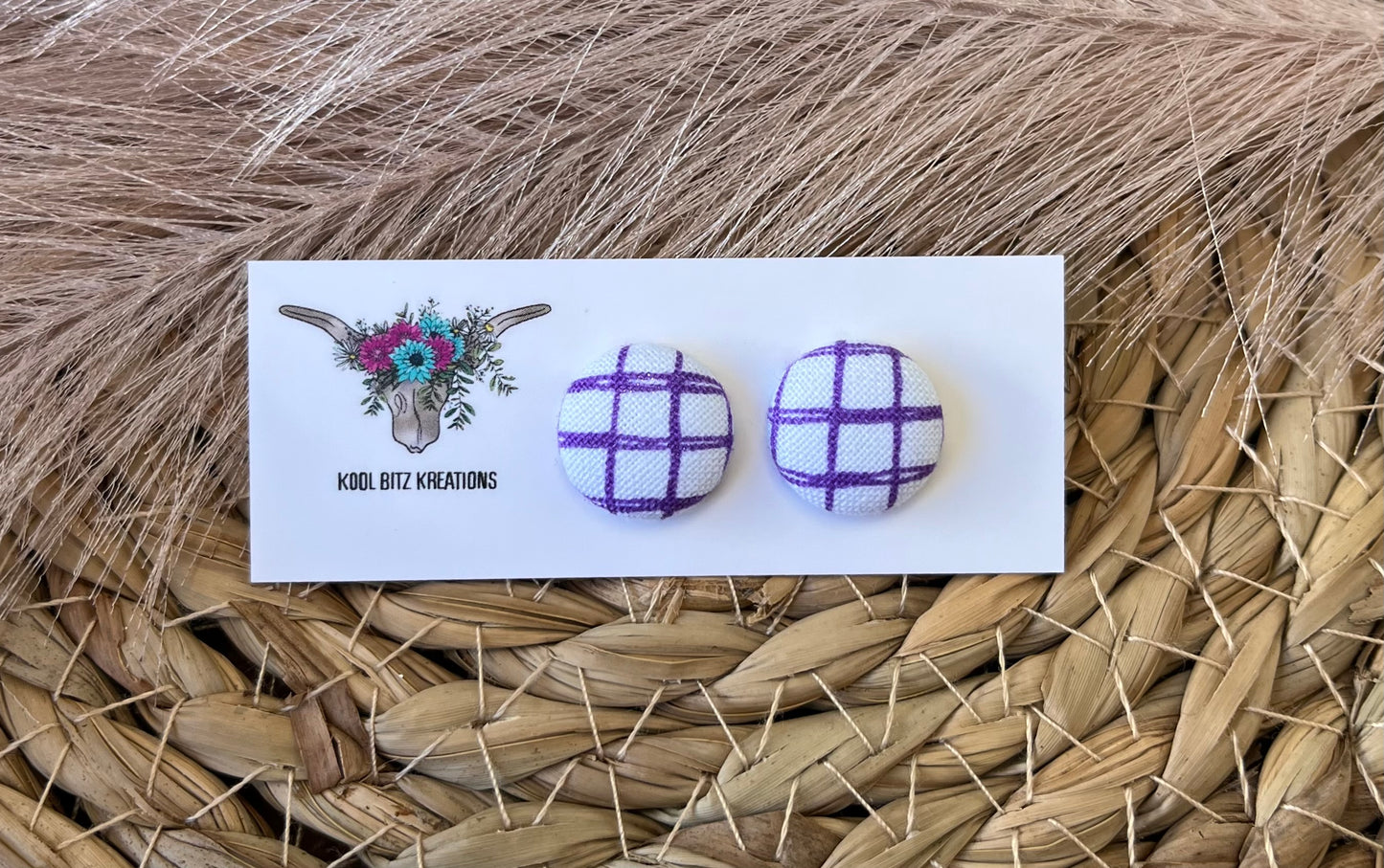 15mm Fabric Button Stud