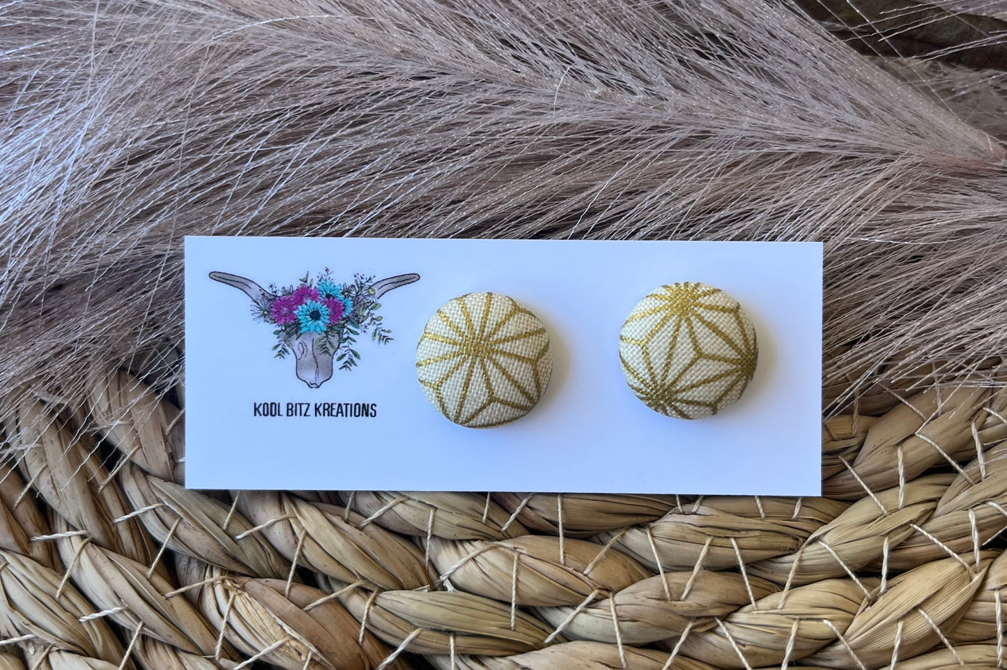 15mm Fabric Button Stud