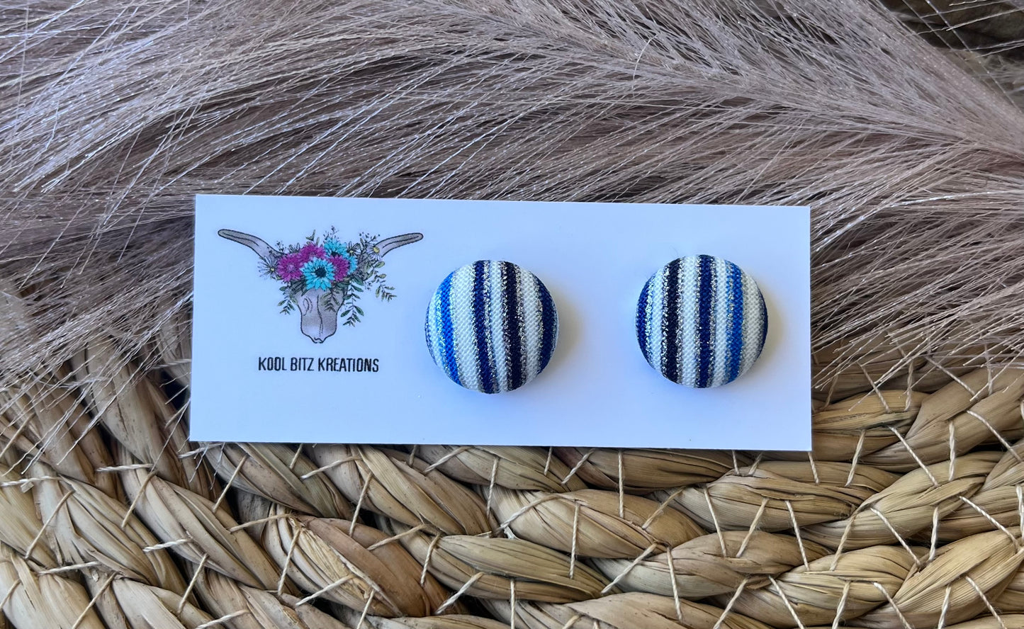 15mm Fabric Button Stud