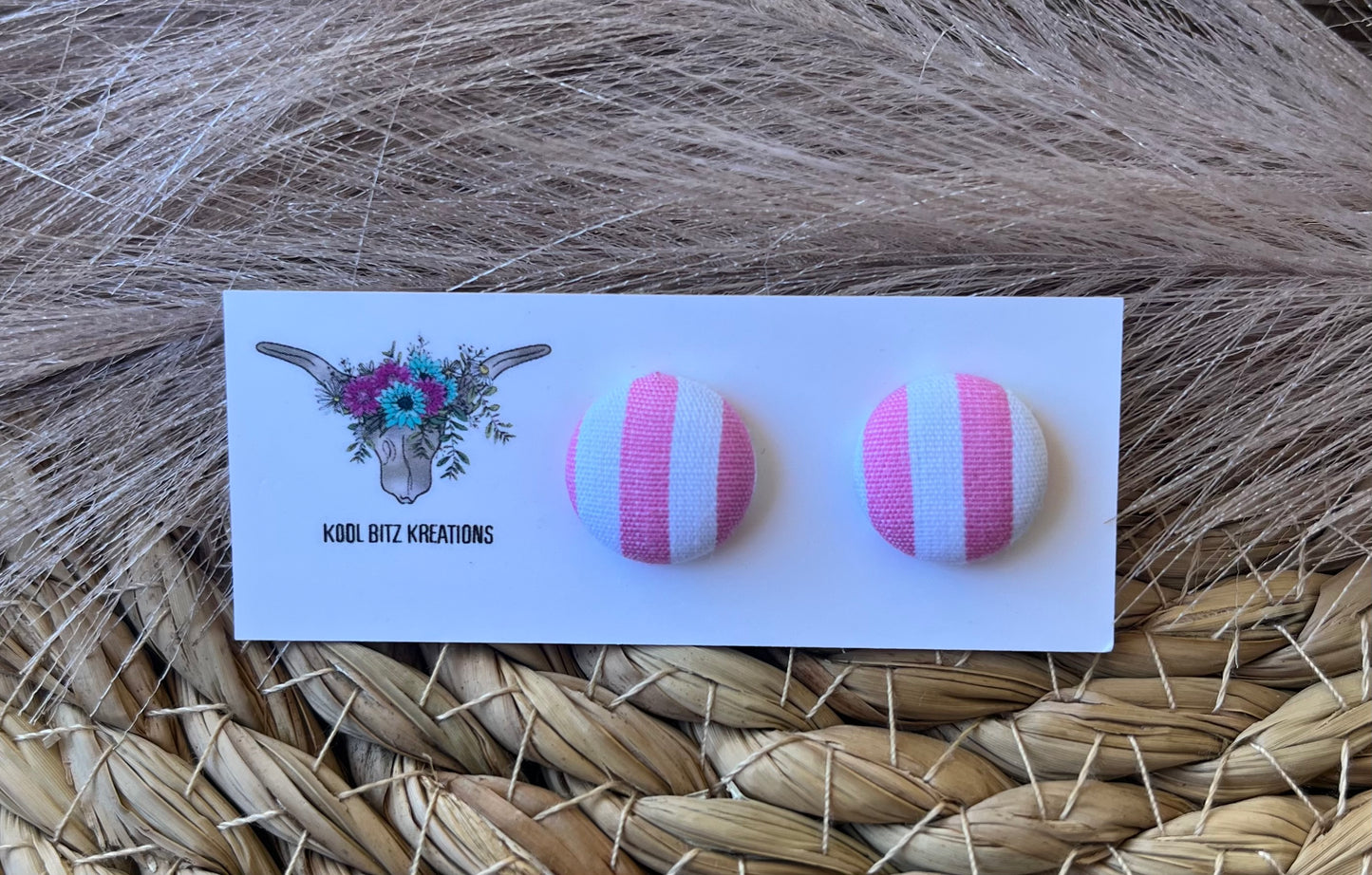 15mm Fabric Button Stud