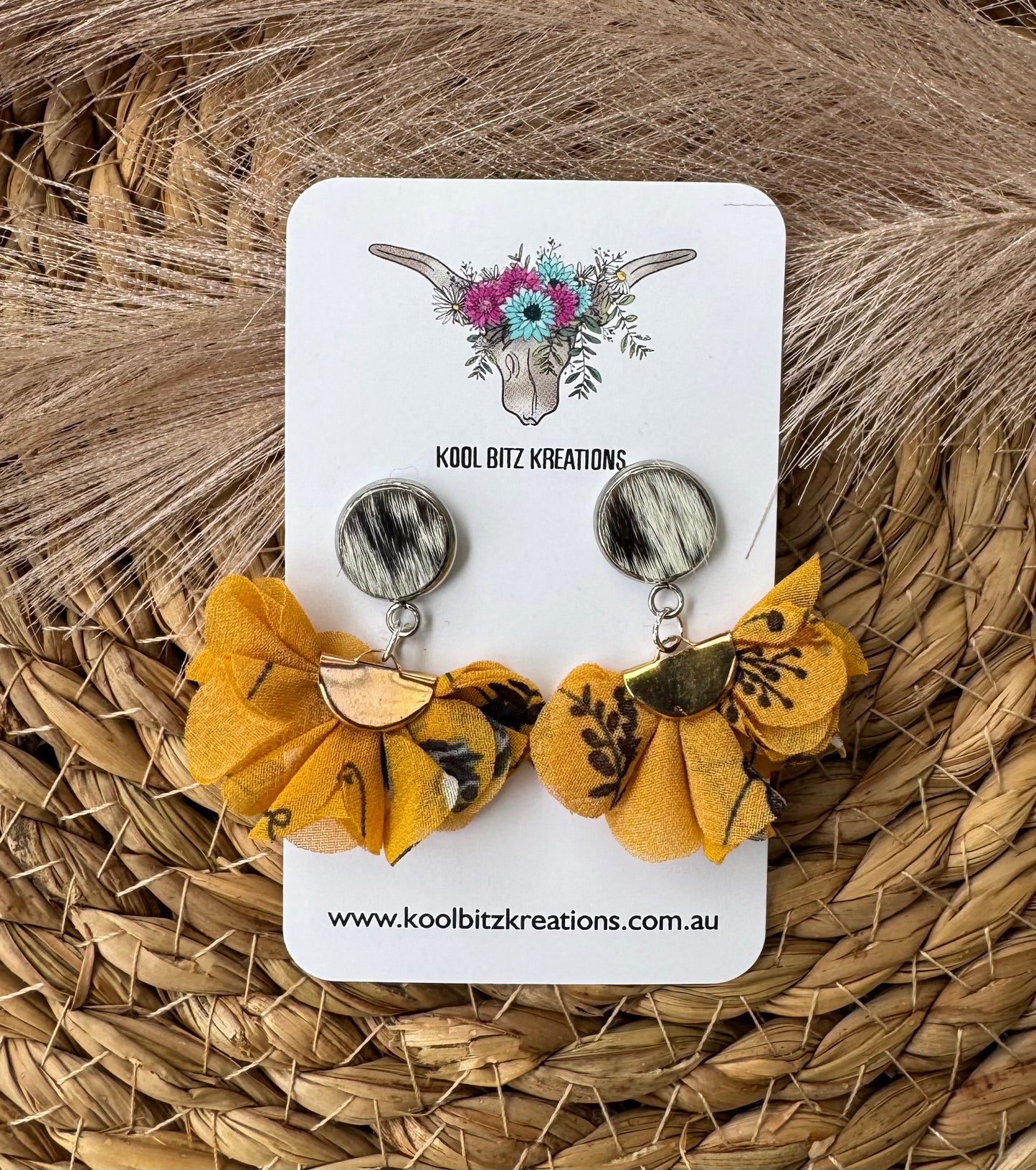 Ruffled Statement Earring