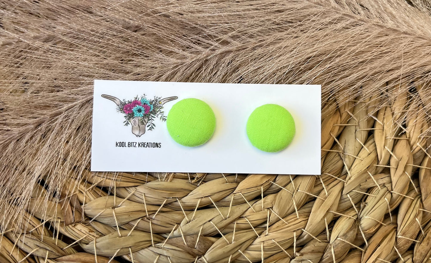 15mm Fabric Button Stud