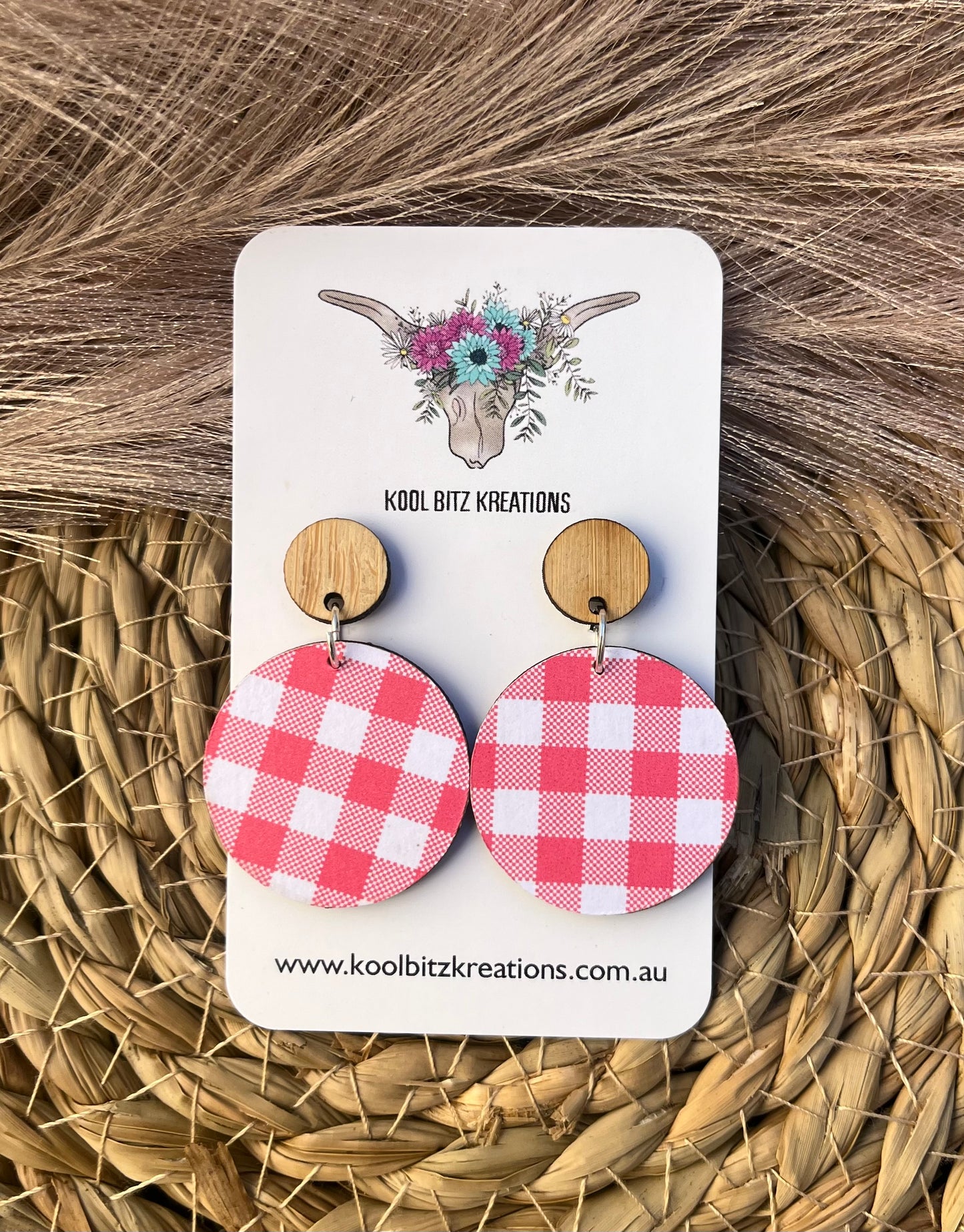 Paper & Wood Statement Earring