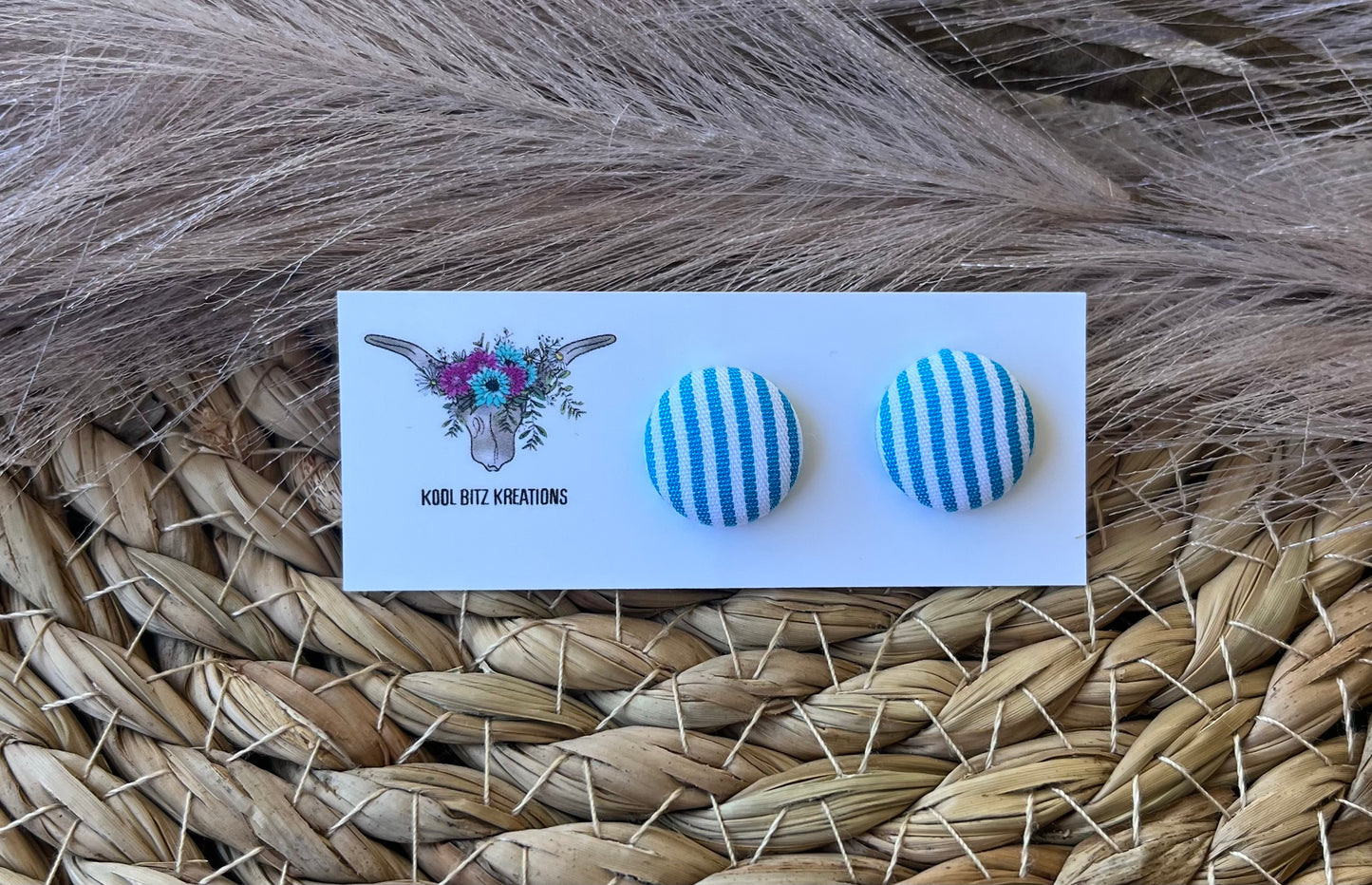15mm Fabric Button Stud