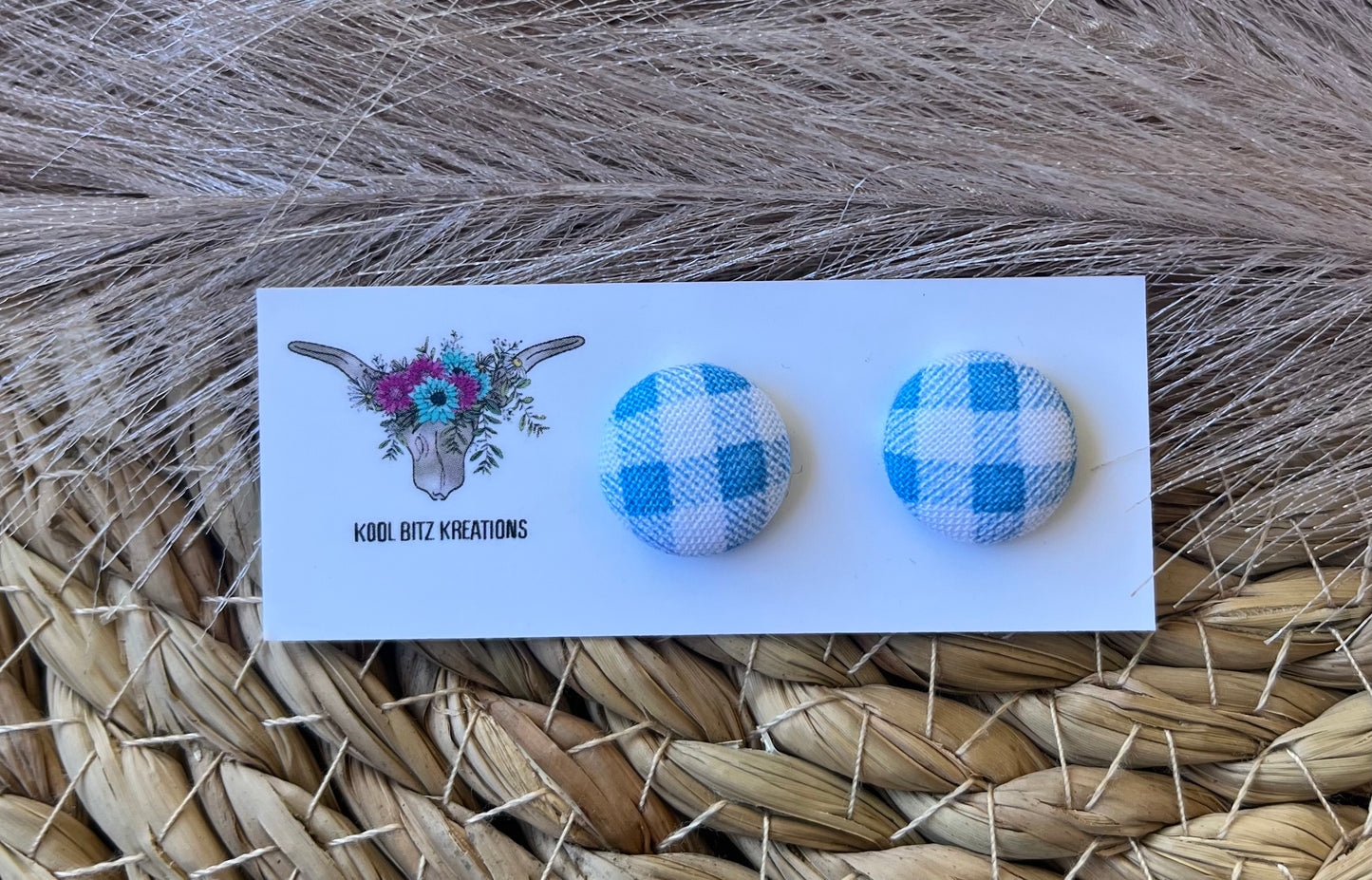 15mm Fabric Button Stud