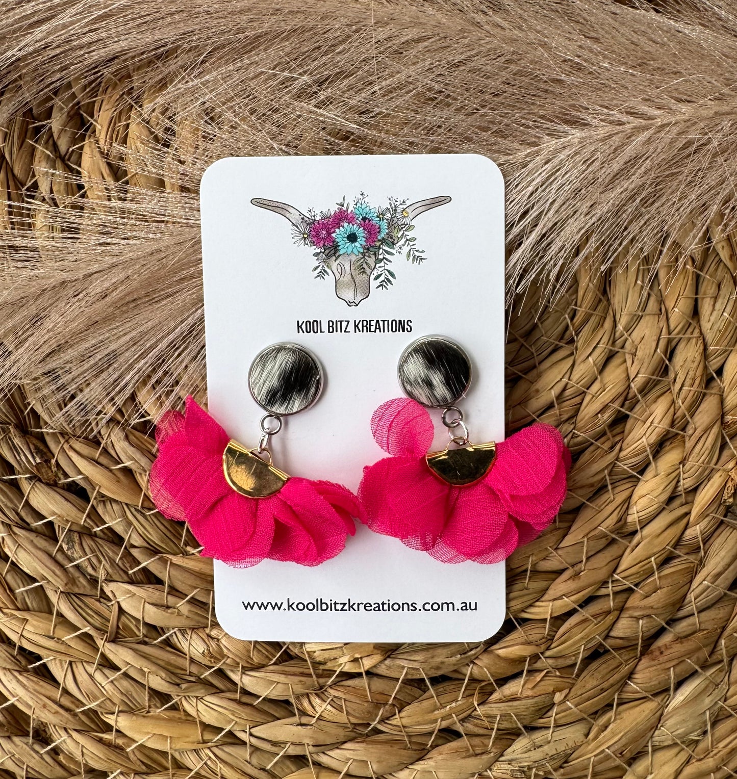 Ruffled Statement Earring