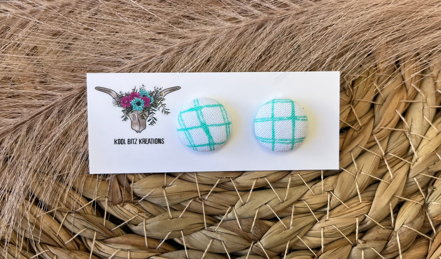 15mm Fabric Button Stud