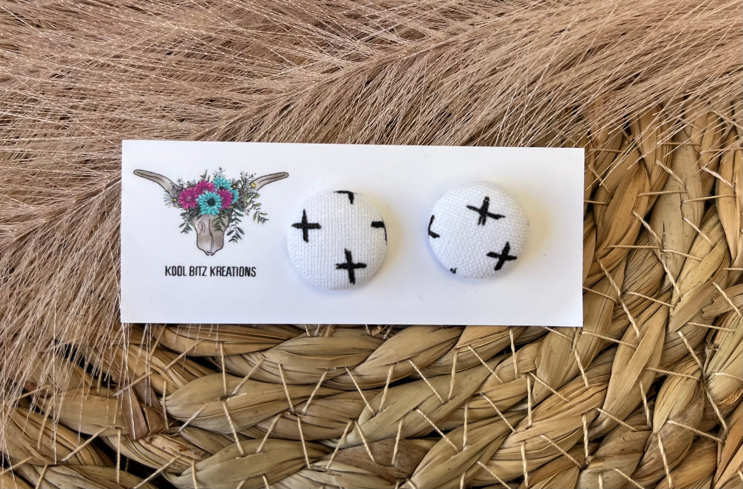 15mm Fabric Button Stud