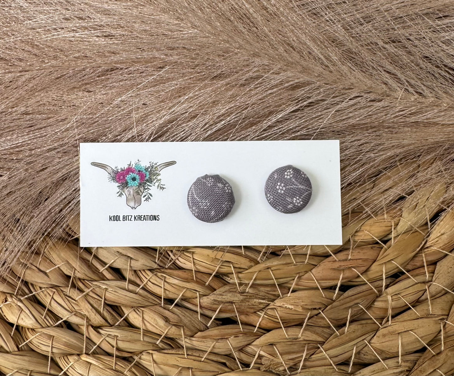 12mm Fabric Button Stud