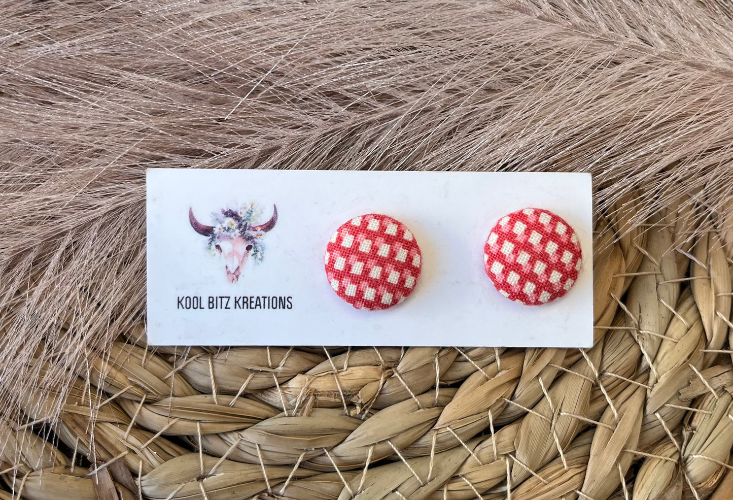 15mm Fabric Button Stud
