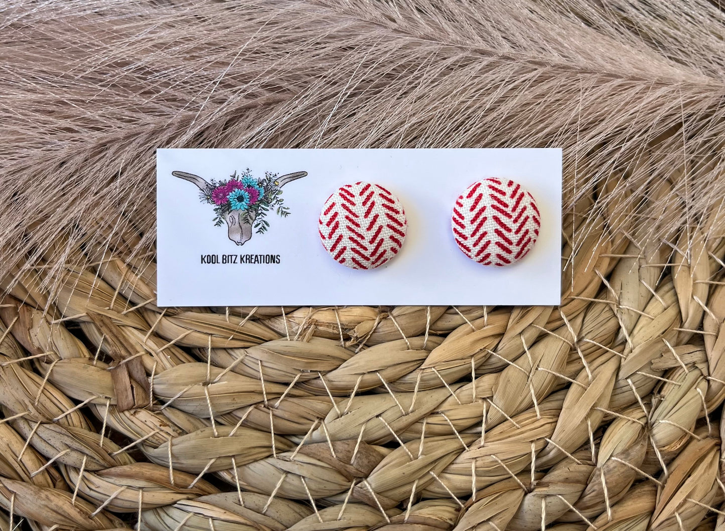 15mm Fabric Button Stud