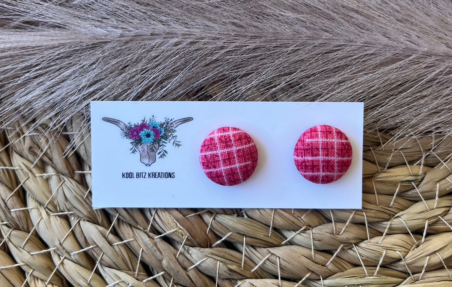 15mm Fabric Button Stud