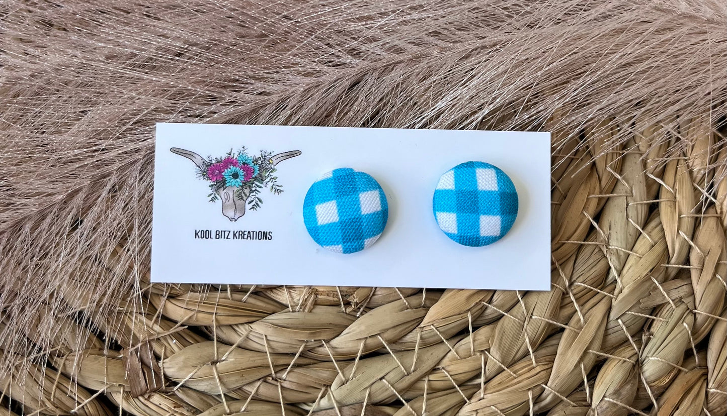 15mm Fabric Button Stud