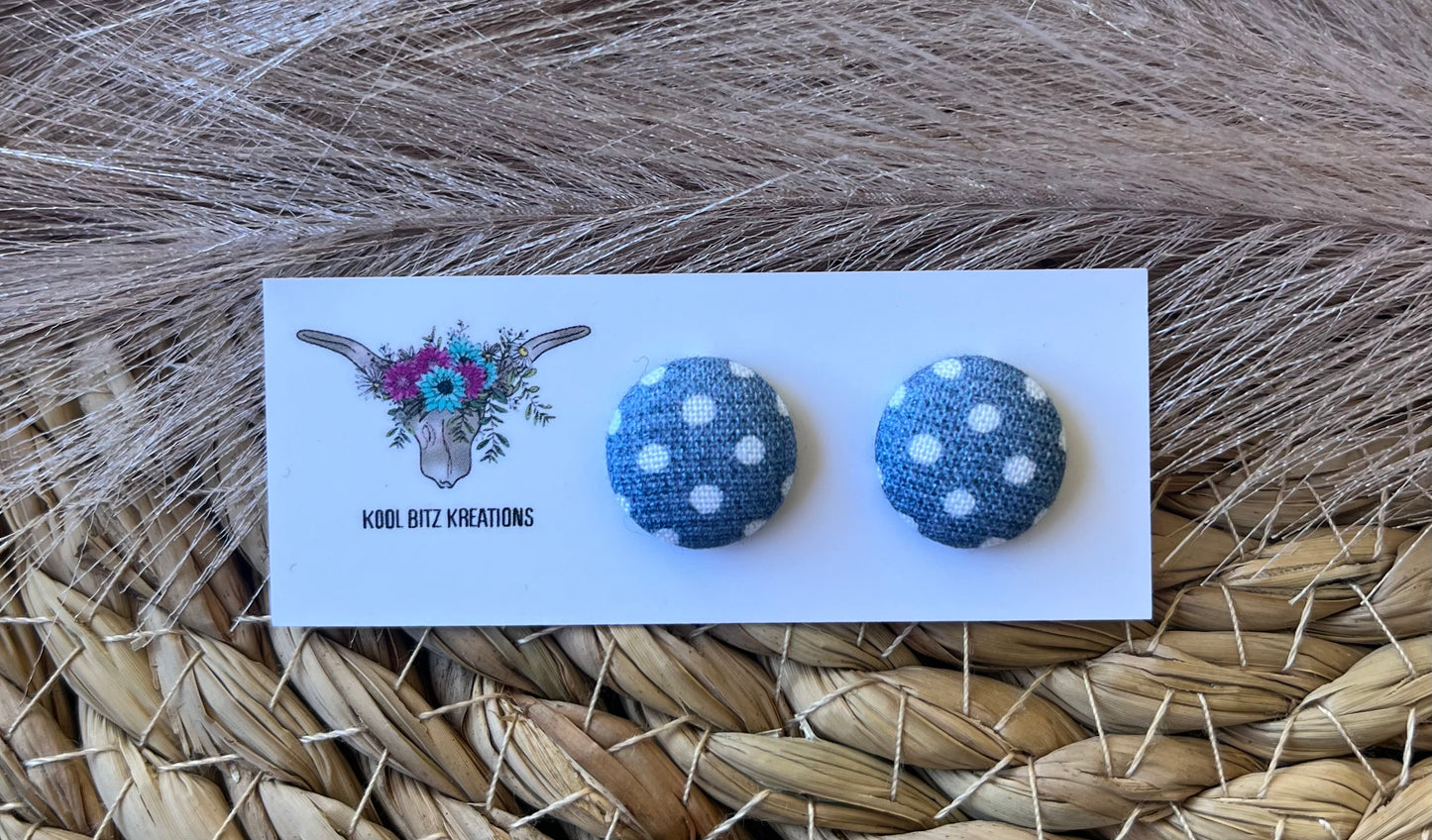 15mm Fabric Button Stud