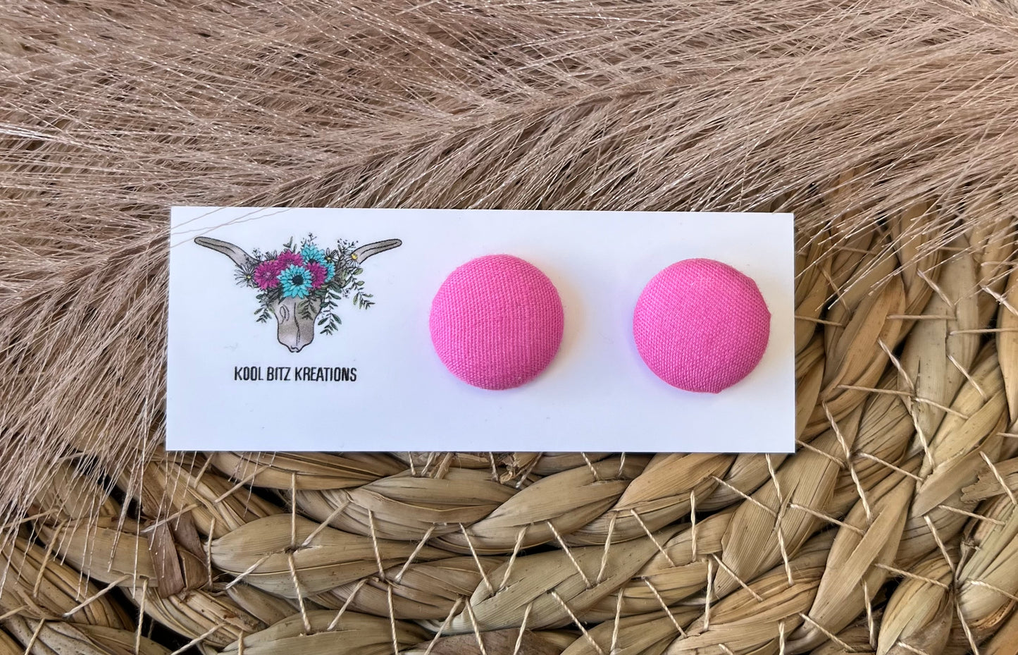 15mm Fabric Button Stud