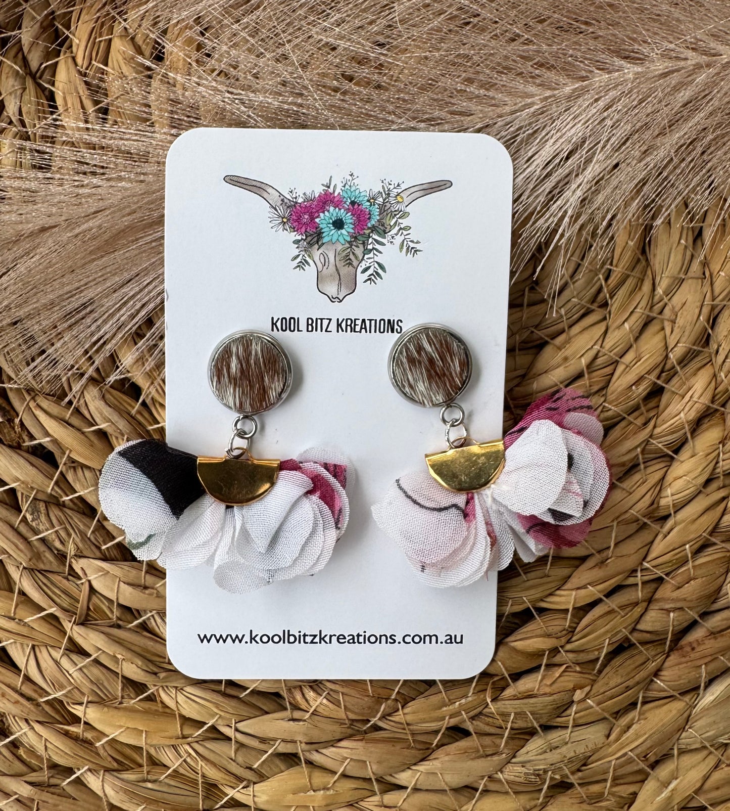 Ruffled Statement Earring