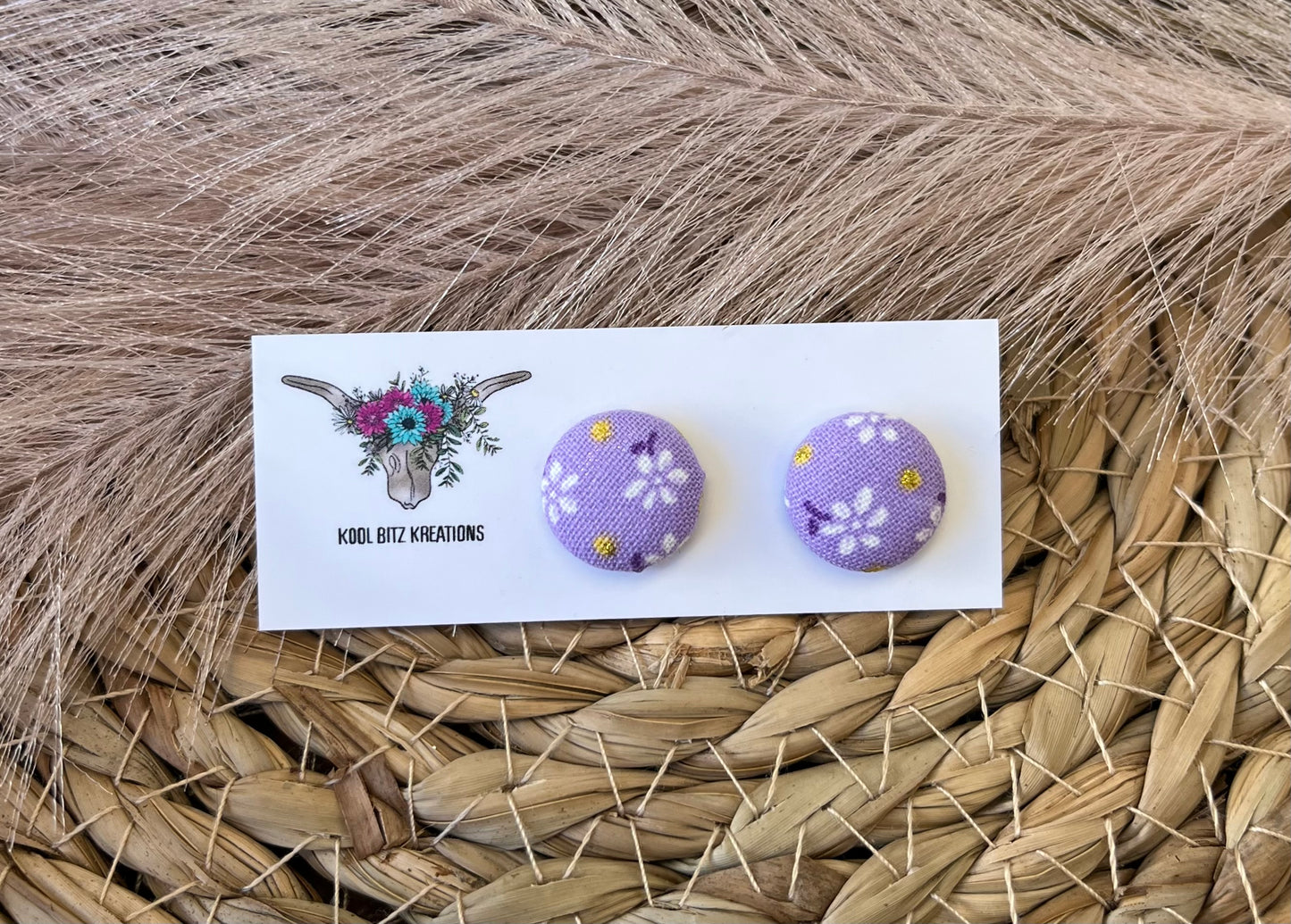 15mm Fabric Button Stud