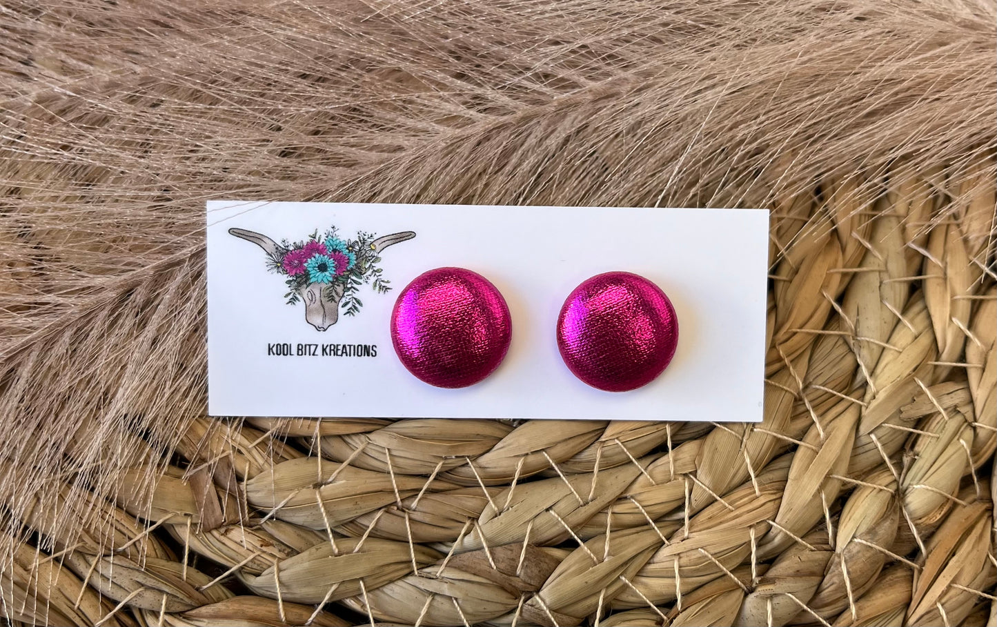 15mm Fabric Button Stud