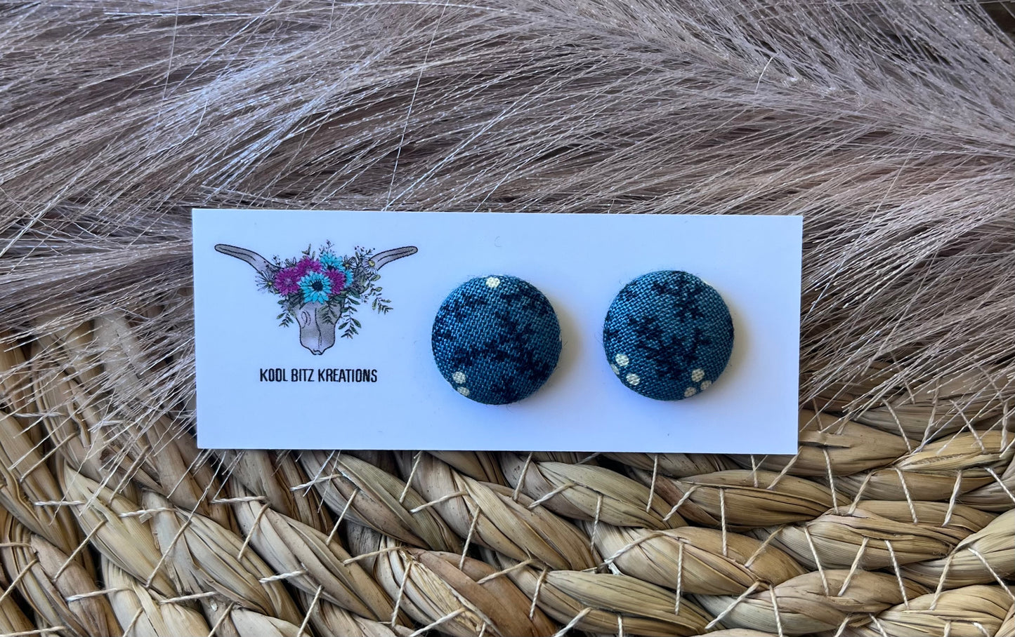 15mm Fabric Button Stud