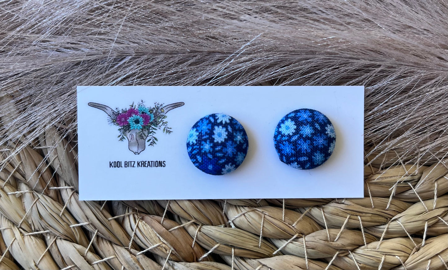 15mm Fabric Button Stud