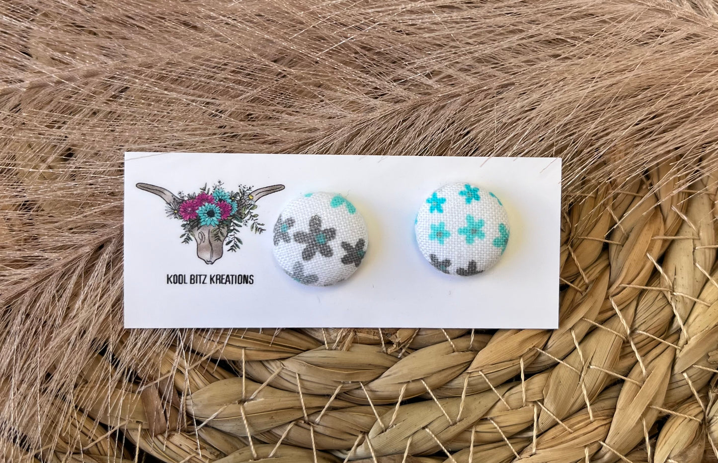 15mm Fabric Button Stud