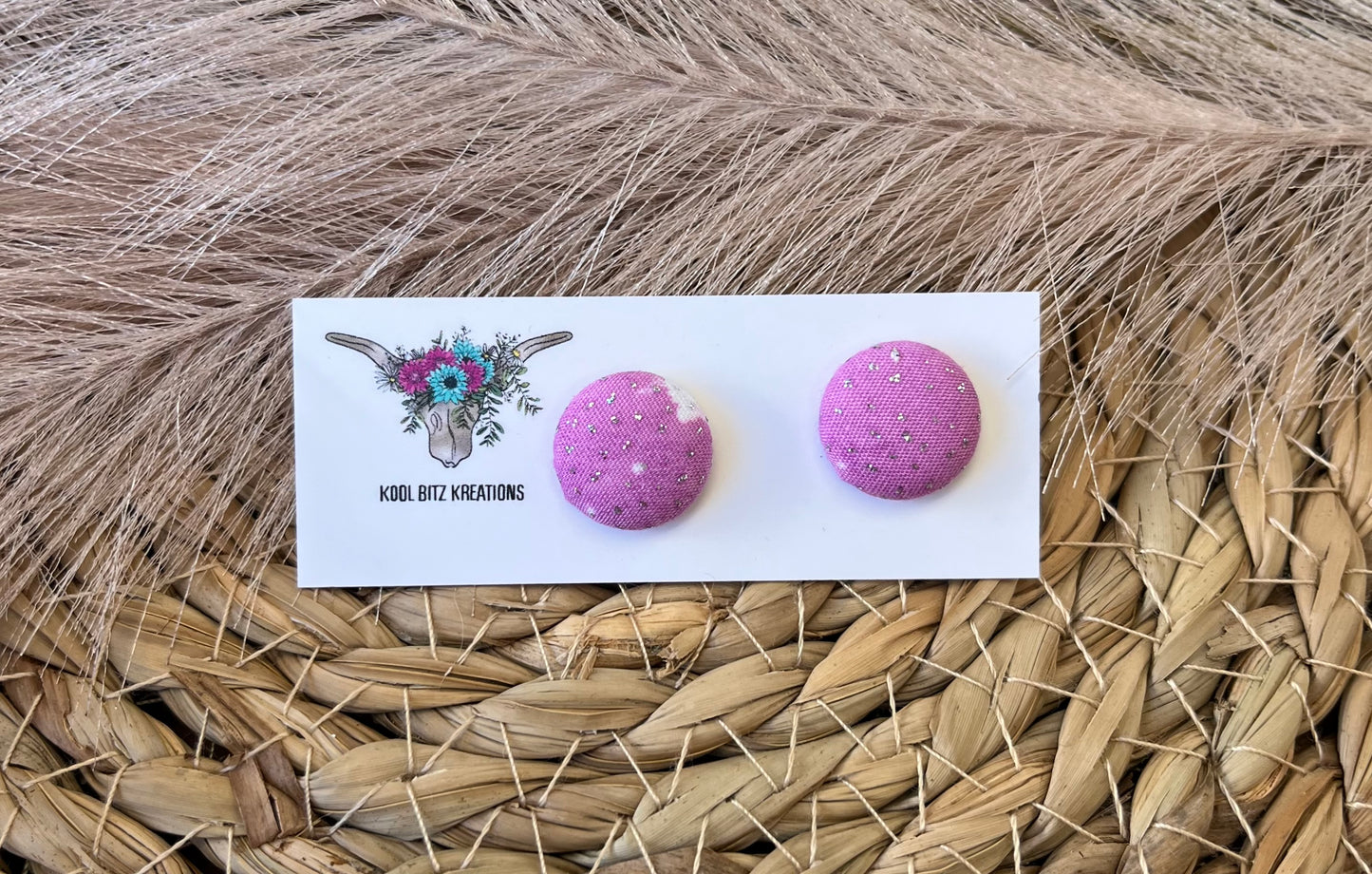 15mm Fabric Button Stud