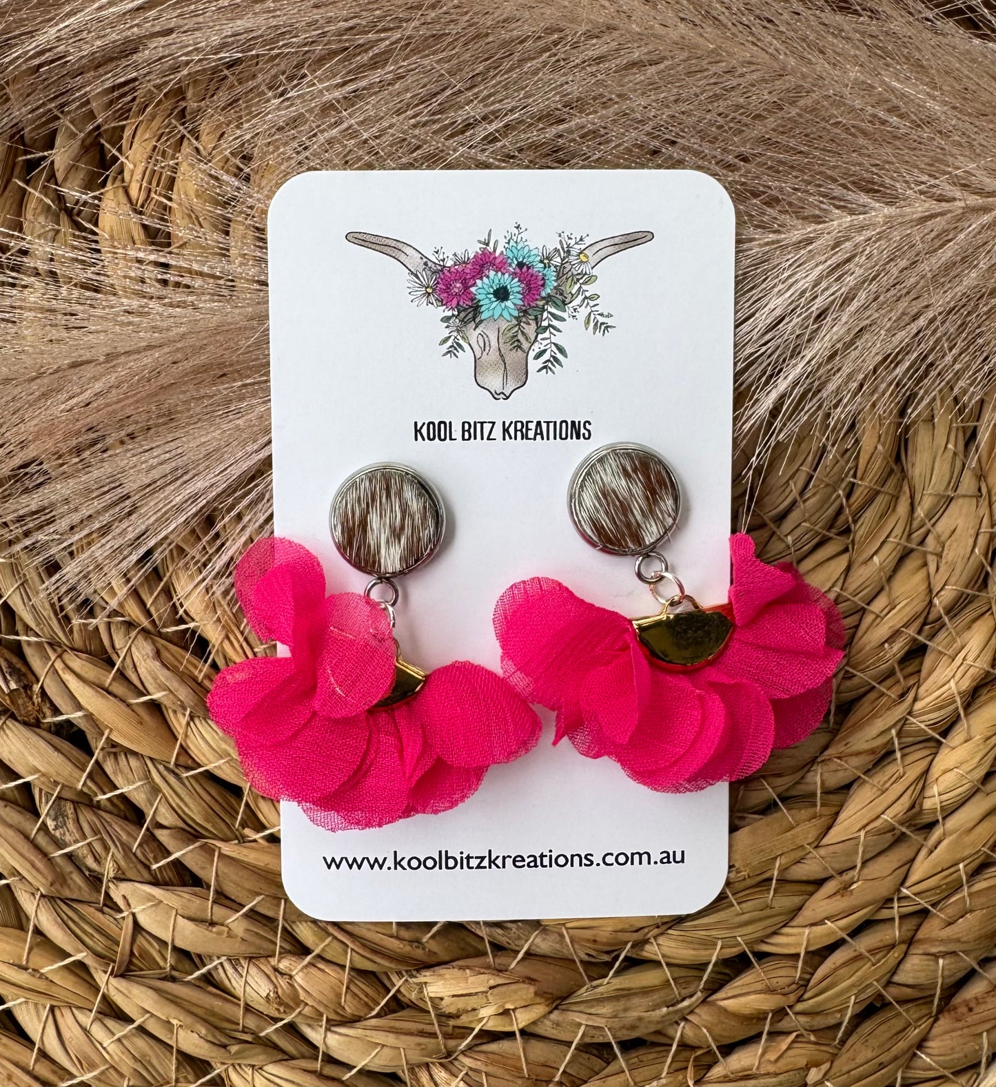 Ruffled Statement Earring