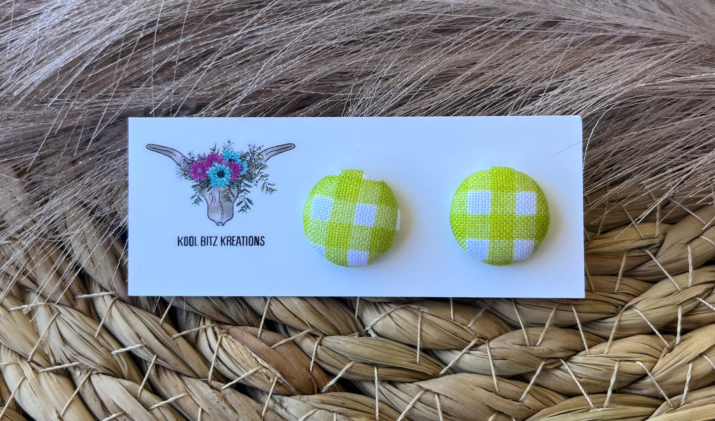 15mm Fabric Button Stud