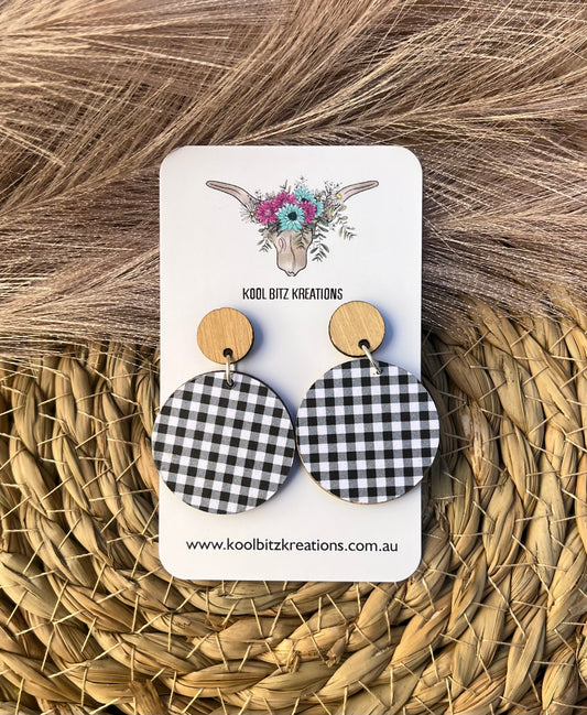 Paper & Wood Statement Earring