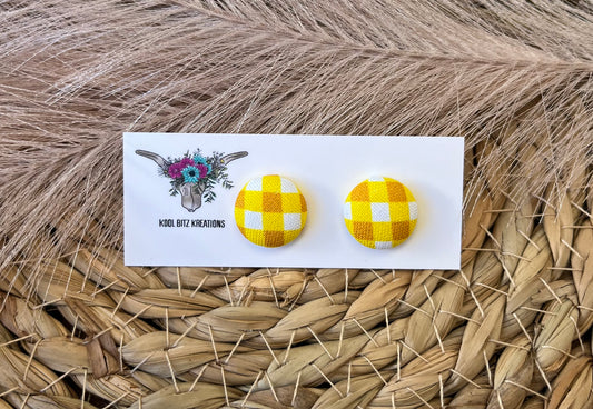 15mm Fabric Button Stud