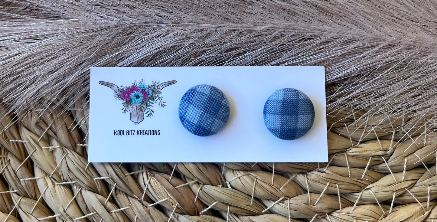 15mm Fabric Button Stud
