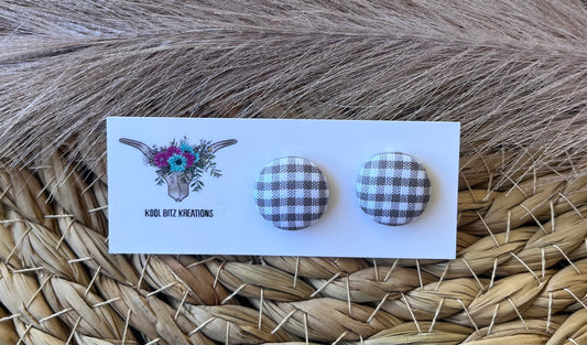 15mm Fabric Button Stud
