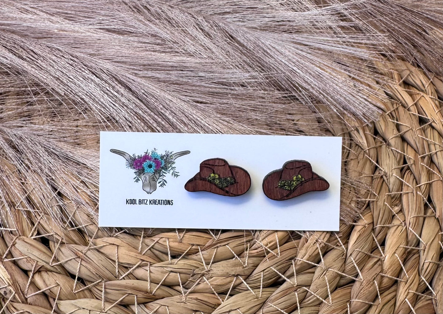 Dark Yellow Flower Cowboy Hat Stud