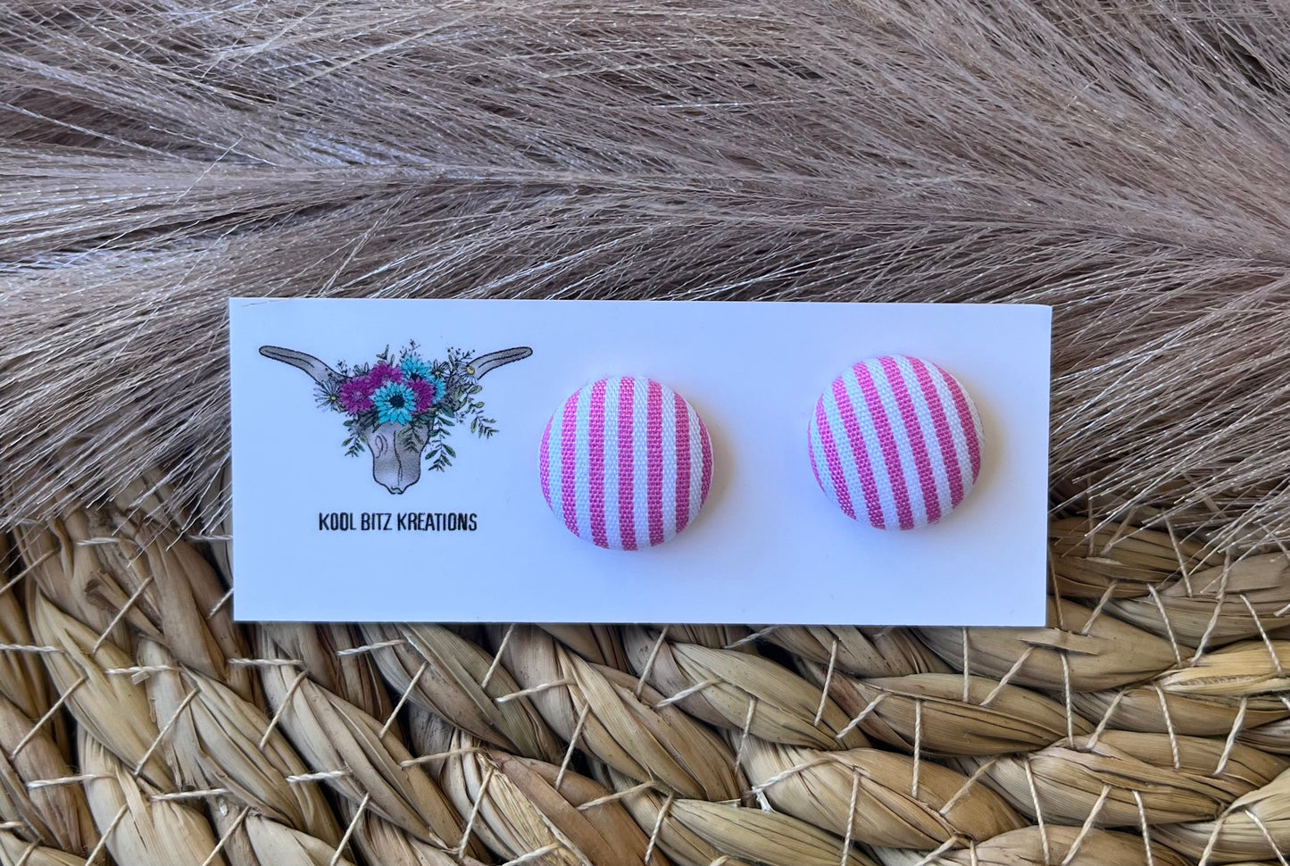 15mm Fabric Button Stud