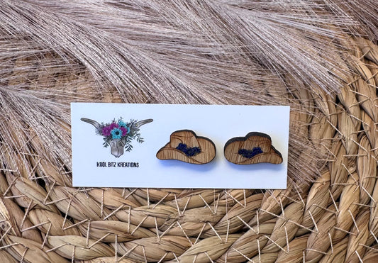 Light Blue Flower Cowboy Hat Stud