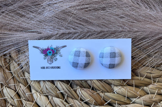 15mm Fabric Button Stud