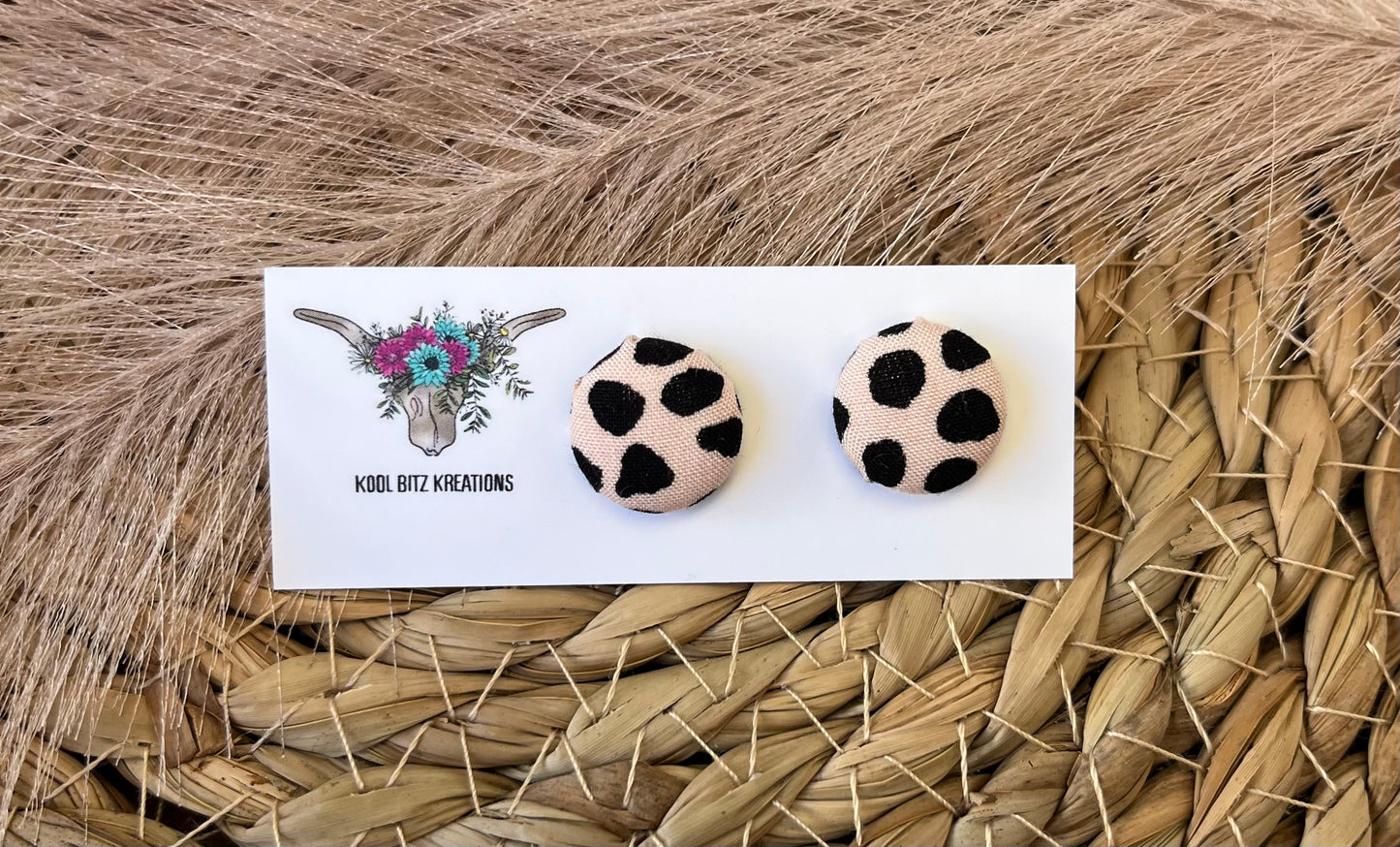 15mm Fabric Button Stud