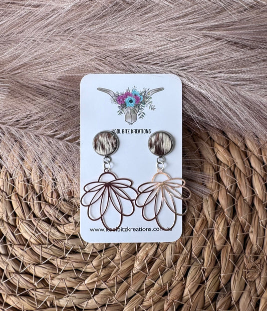 Rose Gold Metal Statement Earring