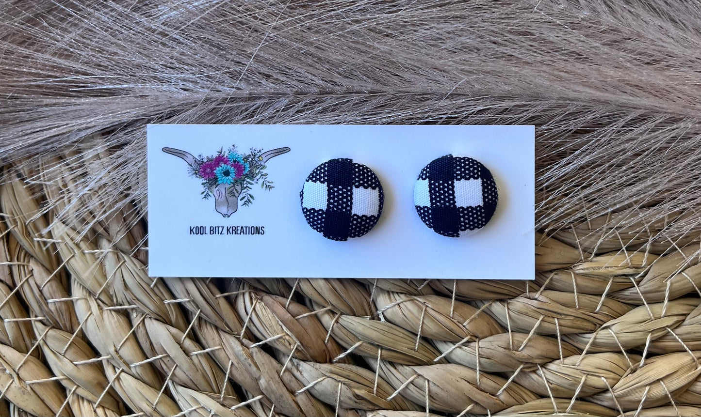15mm Fabric Button Stud