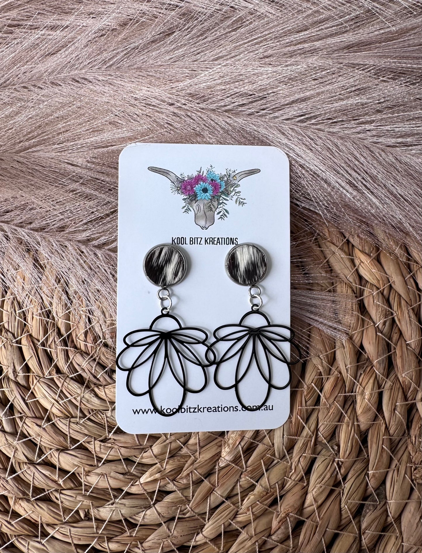 Black Metal Statement Earring