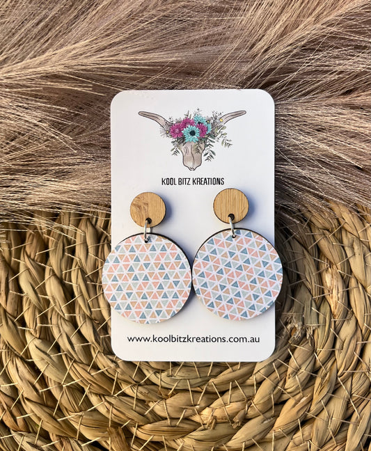 Paper & Wood Statement Earring