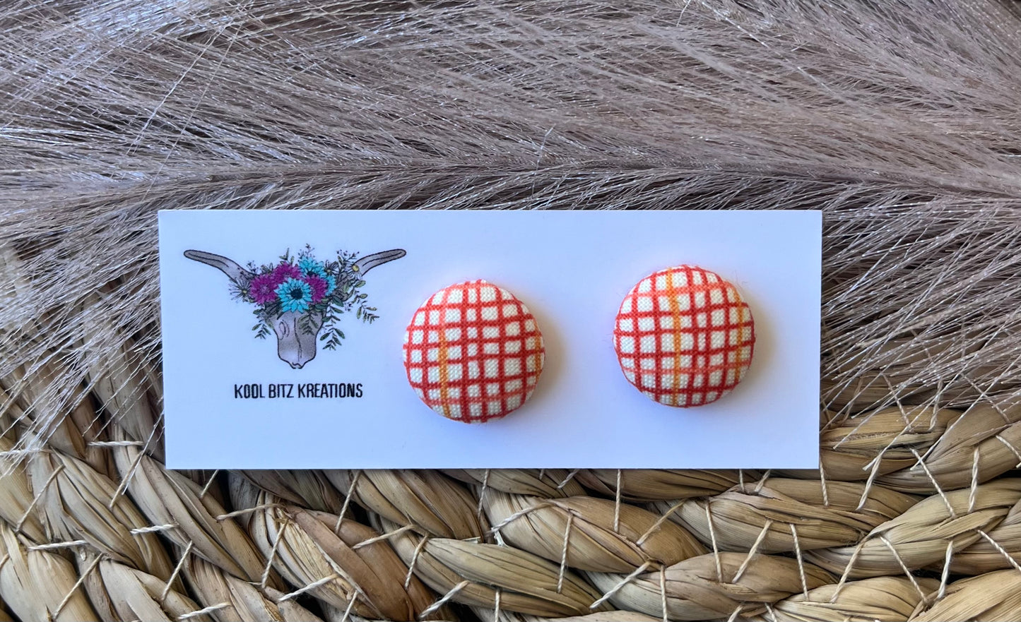 15mm Fabric Button Stud