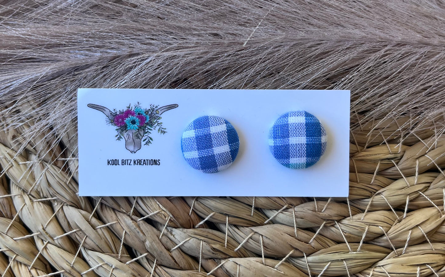 15mm Fabric Button Stud