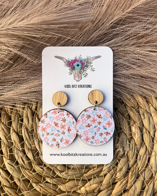 Paper & Wood Statement Earring