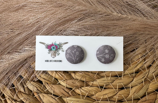 15mm Fabric Button Stud